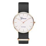 Exquisite simple Nylon strap women watches