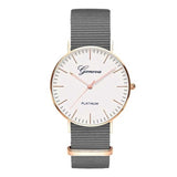 Exquisite simple Nylon strap women watches